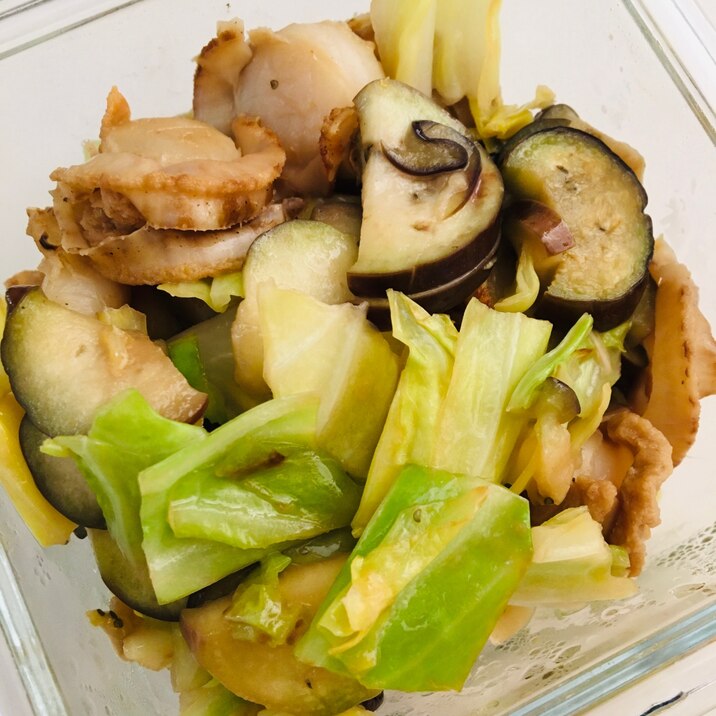 ボイルホタテと野菜の中華マヨ炒め